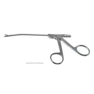 Nasale Nebenhöhlen-Innensaugpinzette, 7 1/2" Arbeitslänge, 100mm, rechts gekrümmt, Größe #00, gerade fenestriert, 2.5mm breite ovale Maulteile, Ringgriff – surgivalley (001213625)