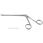 Rongeur IVD Peapod, longitud de trabajo 140mm, angulado hacia arriba, mandíbulas grandes de copa de 3.0mm, mango de anillas