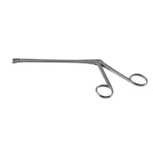 Rongeur IVD Poppen de 6", angulado hacia abajo, mandíbulas de copa de 4.0mm x 7.0mm, mango de anillas – surgivalley (011211409)