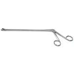 Pinza gubia IVD Schlesinger, longitud de trabajo 230mm, recta, mordazas de copa dentadas de 5.0mm x 10.0mm, mango de anillas