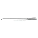 Spinal fusion curette 12 reverse angled size #6, oval cup, brun handle