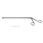 Rongeur IVD Spurling, longitud de trabajo 280mm, curvado hacia abajo, ramas en copa de 4.0mm x 10.0mm, mango de anillas
