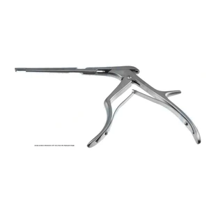 Pinza gubia Kerrison Spurling, longitud de trabajo 150mm, plataforma delgada angulada hacia abajo 90º, mordida de 4.0mm, abertura de 15.0mm, mango grande – surgivalley (011211103)