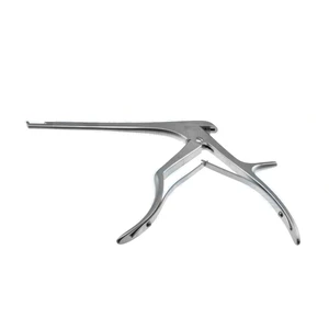Spurling kerrison rongeur working length 150mm, thin footplate angled up 40° 4.0mm bite 15.0mm opening large handle – surgivalley (011211155)