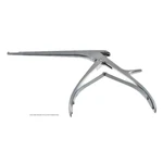 Pinza gubia Kerrison Spurling, longitud de trabajo 150mm, platina delgada angulada hacia arriba 90º, mordida de 2.0mm, apertura de 15.0mm, mango color cereza