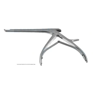 Pinza gubia Kerrison Spurling, longitud de trabajo 180mm, platina delgada angulada hacia arriba 40º, mordida de 2.0mm, abertura de 15.0mm, mango color cereza – surgivalley (011211180)