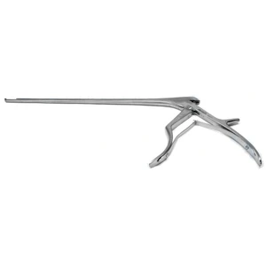 Pinza gubia Kerrison Spurling, longitud de trabajo 254mm, platina delgada angulada hacia arriba 40º, mordida de 3.0mm, apertura de 15.0mm, mango grande – surgivalley (011211123)