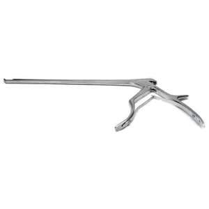Pinza gubia Kerrison Spurling, longitud de trabajo 254mm, platina delgada angulada hacia arriba 40º, mordida de 5.0mm, apertura de 15.0mm, mango grande – surgivalley (011211126)