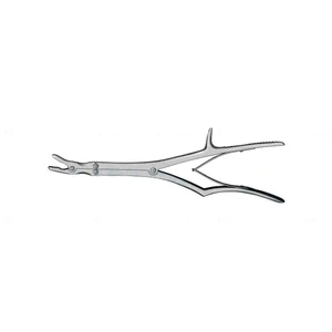 Sypert rongeur 14 1/2" double-action curved jaws 5.0mm bite, spring handle – surgivalley (011211071)