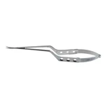 Yasargil microsurgical scissors 9 curved blades flat 3-hole handle