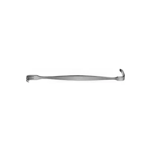 Senn-Miller finger retractor 6 double-ended 3 sharp prongs flat handle