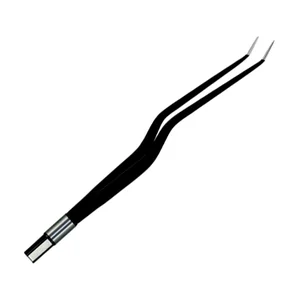 Keyfin Non-Stick Bipolar Forceps 9" (Working Length 6") Bayonet Angled Up 45° 0.7mm Tips – surgivalley (001212327)
