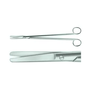 Tijeras rectales Miller de 6 1/2", vástagos curvos, hojas curvas dentadas, puntas afiladas, mango de anillas – surgivalley (002211470)