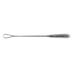 Bumm-Recamier placenta curette, malleable 26.0mm wide blunt edge hexagonal handle – surgivalley (008090021)