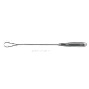 Bumm-Recamier placenta curette, malleable 26.0mm wide sharp edge hexagonal handle – surgivalley (008090020)