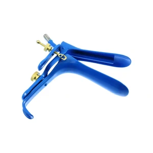 Leep Graves Vaginalspekulum mittel 4 lang x 1 3/8 breite Klingen isoliert, "built'"smoke tube 10,0 cm (4")