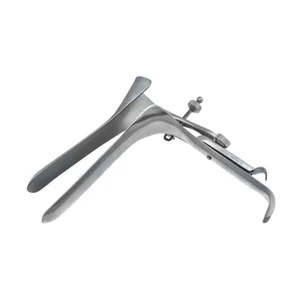 Weisman-Pederson Vaginalspekulum groß 4 3/8 lang x 7/8 breite Klingen linksseitig offen 10,0 cm (4")