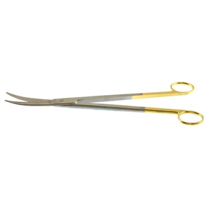 Surgical Scissors Curved 26.7 cm (10.5) TC (Gold Handle) – surgivalley (002090013)