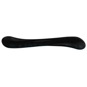 Jaeger Lid Plate," 4 3/8," Double-Ended," 22mm/24mm Concave Blades," Black Plastic 10.0 cm (4") – surgivalley (999040561)