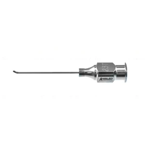Anis cortex aspirating cannula 23 gauge thin-wall angled 35°" 0.3mm side port opening," sandblast – surgivalley (016040040)