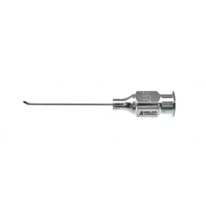 Anis cortex aspirating cannula 23 gauge thin-wall angled 35°" 0.4mm side port opening," sandblast – surgivalley (016040039)