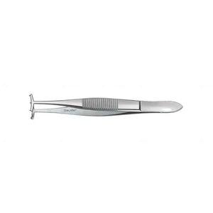 Barraquer fixation forceps 4 3 sets of 1x2 teeth 11.0mm fixation platform flat handle – surgivalley (003210619)