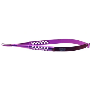 Barraquer Needle Holder Curved 10.0 cm (4") TC (Gold Handle)