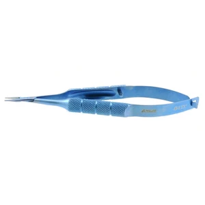 Barraquer Needle Holder Straight 10.0 cm (4") TC (Gold Handle)