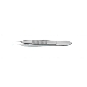Bonn 虹膜镊 4" 超精细直形杆身 0.12mm 1x2 齿状 扁平手柄 – surgivalley (002211617)