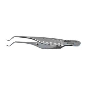 Botvin iris forceps 3 angled shafts angled jaws 1x2 teeth flat handle – surgivalley (002211536)