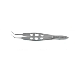 Buratto soft IOL inserting forceps 4 extra delicate angled, convex jaws flat 3-hole handle – surgivalley (001211651)