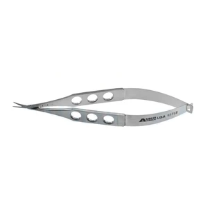 Castroviejo Surgical Scissors Curved 11.4 cm (4.5) – surgivalley (002040118)
