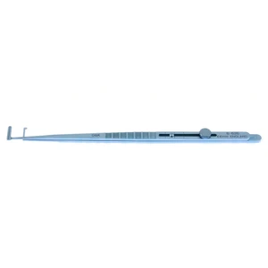D&K Assaf resection muscle hook 5 3/8 90° double 10.0mm adjustable tips, caliper measures 2.0mm - 15.0mm, Patent # 2335601 titanium – surgivalley (005212807)