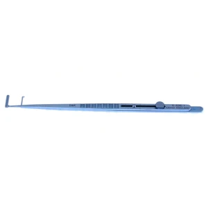 D&K Assaf resection muscle hook 5 3/8 90° double 12.0mm adjustable tips, caliper measures 2.0mm - 15.0mm, Patent # 2335601 titanium – surgivalley (005212806)