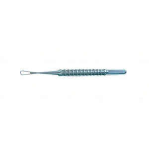 Asa de lente modificada Barrett D&K, curva lisa de 4 3/4", asa de 4.0mm x 12.0mm, mango redondo, titanio 10. 10.0 cm (4")