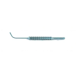 D&K Barrett nucleus expressor 4 3/4 curved shaft 2.0mm bulbous tip, Barrett round balanced handle titanium – surgivalley (999210656)