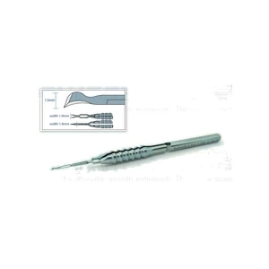 Mini Pre-Chopper, 4 5/8", 直柄, 反向交叉动作, 最大宽度 1.4mm, 尖端高度 1.5mm, 圆形手柄, 钛合金 – surgivalley (001212983)