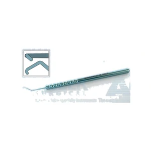 D&K Inamura race hook manipulator 4 5/8 angled shaft 9.0mm from bend to tip round handle titan 20.0 cm (8.0) – surgivalley (005040013)