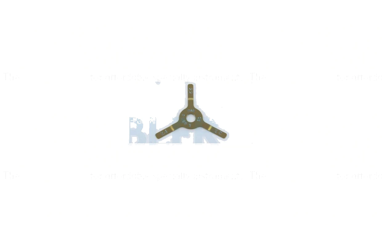 Medidor de incisiones D&K, mide de 2.2 a 2.4mm en incrementos de 0.1mm, recubierto de color dorado para facilitar la identificación, titanio