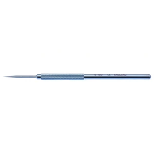 Dilatador lagrimal D&K de 4 7/8, diámetro de punta de 0.1mm, mango redondo, titanio, 10.0 cm (4")