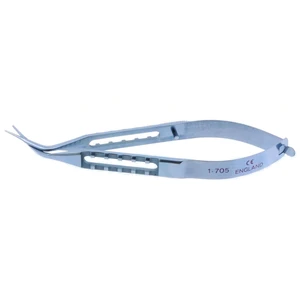 D&K Osher IOL cutter 3 3/4 angled shanks straight micro-serrated 8.0mm blades blunt tips flat " 10.0 cm (4") – surgivalley (002040247)