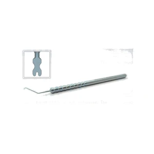 D&K Rana-Ota nucleus dividing chopper 4 1/2 angled shaft 11.0mm from bend to tip," vertical pad 5.0 cm (2") – surgivalley (999040214)