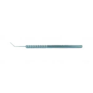 Espátula D&K 4 3/4 inclinada hoja 0.5mm x 10.0mm," underside de hoja altamente pulido mango redondo 10.0 cm (4")