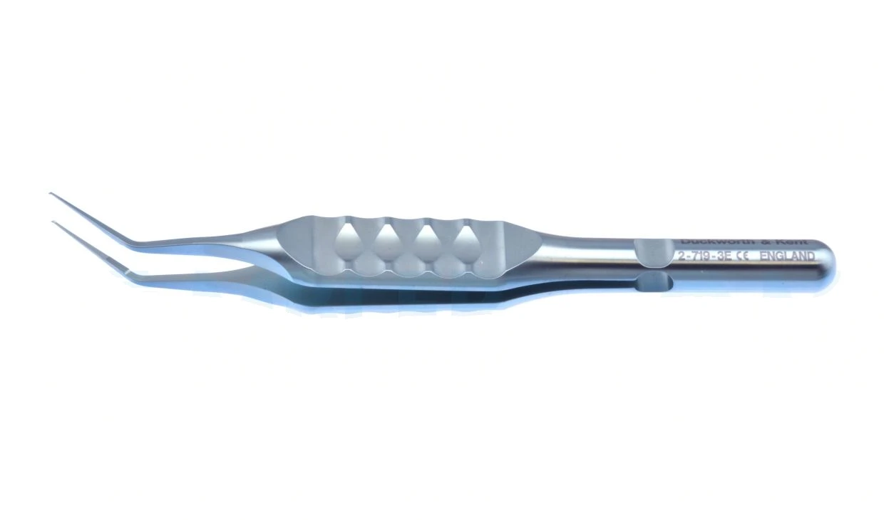 Surgical Tissue Forceps Angled 10.8 cm (4.2)