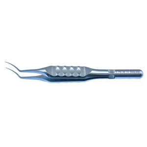 D&K Utrata 撕囊镊 3 1/4" 拱形杆 从弯曲处至尖端 13.0mm Utrata 式尖端 杆身 2.5mm 和 5.0mm 刻线标示所需撕囊尺寸 扁平人体工学设计 – surgivalley (001213511)