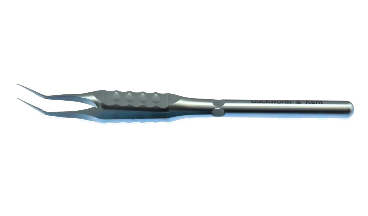 Surgical Tissue Forceps Angled 10.8 cm (4.2)