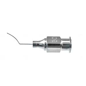 Dishler LASIK irrigation cannula for superior flap 30 gauge," vaulted angled 50°" 9.0mm from bend – surgivalley (016040157)