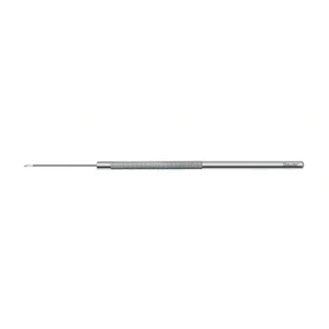Dithmar CRVO knife 5 1/8 20 gauge," preset incision depth at 1.5mm for radial opticus neurotomy – surgivalley (006040021)