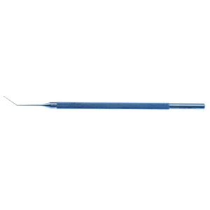 Fenzl lens manipulating hook 4 1/2 angled shaft 10.0mm from bend to tip 0.2mm diameter T-shape 5.0 cm (2") – surgivalley (005040012)