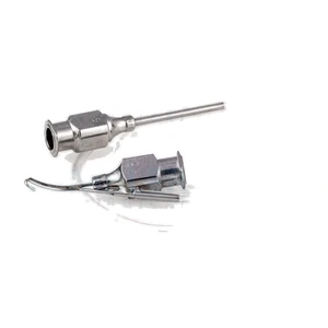 Gess irrigating-aspirating cannula 23 gauge curved left," U-shaped tip," supplied with 10of tubi – surgivalley (011040010)